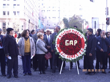 Ex Miembros del GAP, la escolta del Presidente Salvador Allende, junto a familiares y amigos